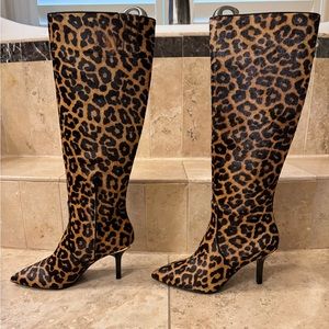 Michael Kors Katarina leopard boot size 8